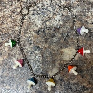 Mushroom Multi color Wallet Chain
